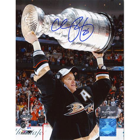 Chris Pronger Stanley Cup Anaheim Ducks Signed Photo 8X10