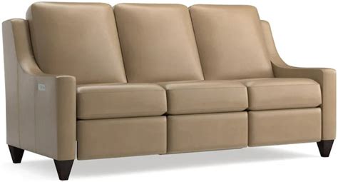 Bassett Living Room Reclining Leather Sofa M000 72ml D Noblin Furniture Pearl And Jackson Ms