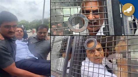 BRS Protest Against CMs Remarks KTR Harish Rao Arrested YouTube