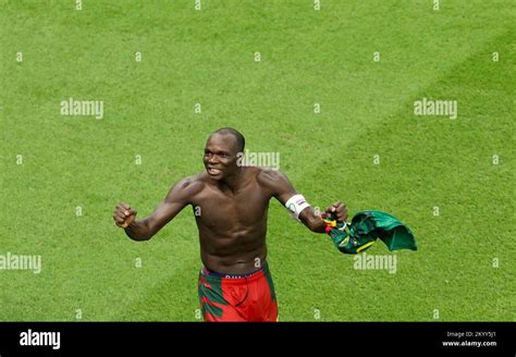 Lusail Qatar Nd Dec Vincent Aboubakar Of Cameroon Celebrates