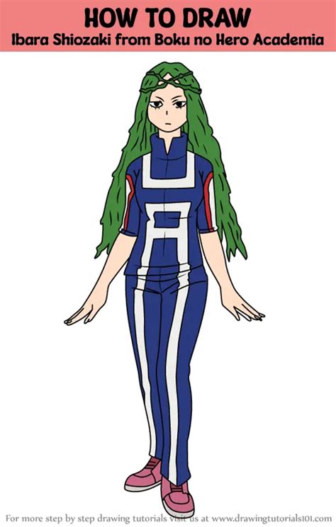 How To Draw Ibara Shiozaki From Boku No Hero Academia Boku No Hero