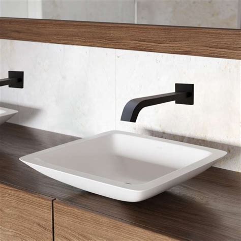 Browse Fontana Vessel Sink And Black Wall Touchless Motion Sensor