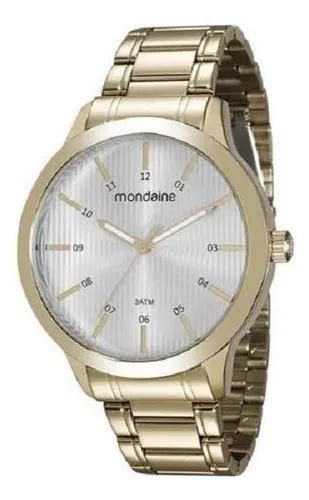 Reloj de pulsera Mondaine Masculino Dourado Analógico de cuerpo color