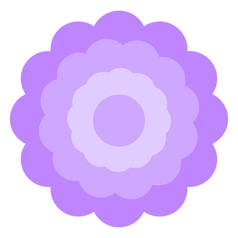 Design Png E Svg De Pétalas Grossas De Flores Roxas Planas Para Camisetas