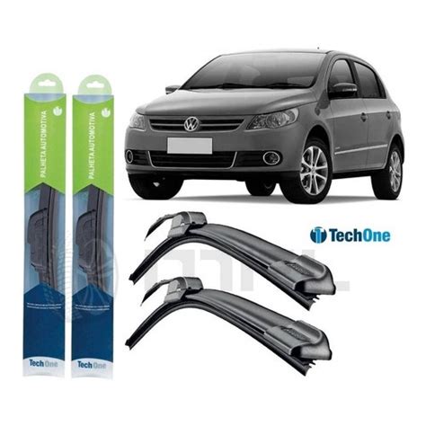 Kit Palhetas Silicone Limpador Parabrisa Vw Gol G5 No Shoptime