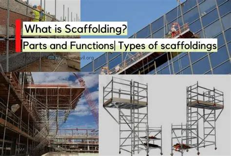 What is Scaffolding?|Parts and Functions| Types of scaffoldings