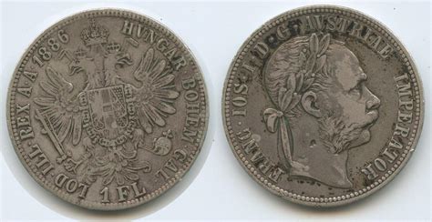 Österreich Kaiserreich Wien 1 Florin Fl Gulden 1886 G5658 Austria