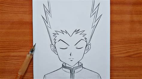 How To Draw Gon Freecss Hunter X Hunter Gon Step By Step Easy