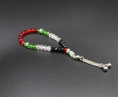 Handmade Crystal Prayer Beads Palestine Design Palestine Etsy