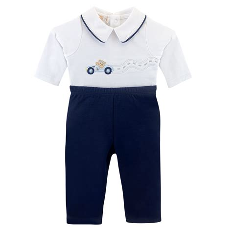 Ripley CONJUNTO ALGODÓN PIMA NIÑO BABY CLUB CHIC BLANCO LITTLE RACERS