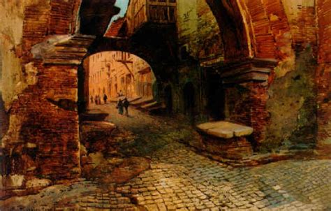 A Roman Backstreet By Ettore Roesler Franz On Artnet