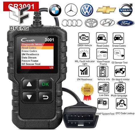 X431 CR3001 Full OBD2 Scanner OBDII OBD EOBD Auto Code Reader Car