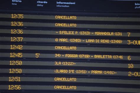 Treni Cancellati E In Ritardo Oggi Per Maltempo L Elenco Delle Linee