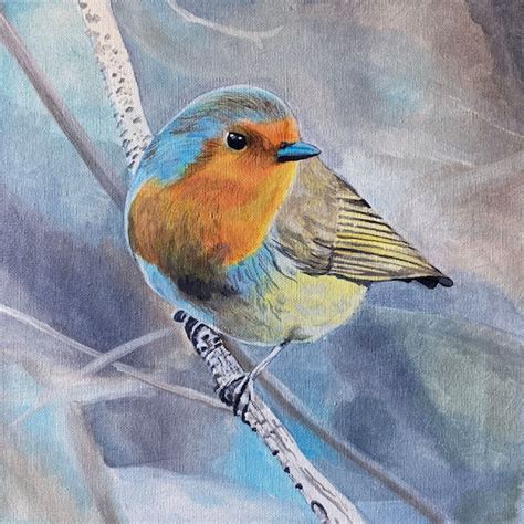 Bird Painting Acrylic - Etsy