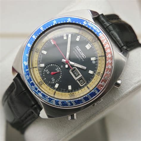 1970s Seiko Vintage Seiko Pepsi Pogue 6139 6002 Chronograph Etsy