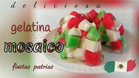 GELATINA MOSAICO Tricolor cocina práctica con Nancy Miroslava YouTube