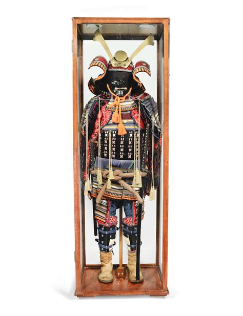 Bonhams A Decorative Suit Of Japanese Armour