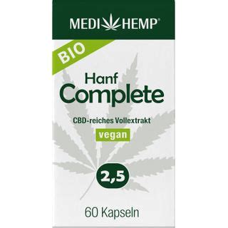 MEDIHEMP Bio Hanf Complete Kapseln 2 5 CBD 60 St Shop Apotheke