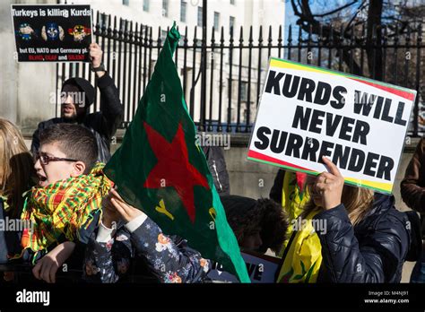 London Uk 17th February 2018 Members Of The Kurdish Community