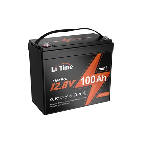 Litime 12v 100ah Mini Lifepo4 Lithium Battery Upgraded 100a Bms Max Litime Ca