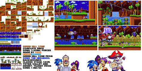 Green Hill Zone Sprite Sheet