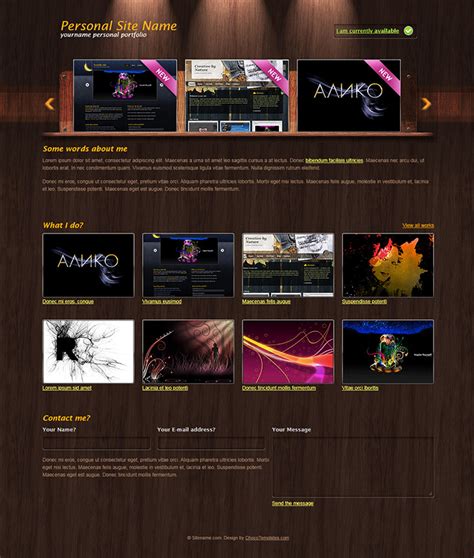 Free Portfolio Website Template - Free Website Templates, HTML5 & CSS ...