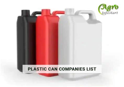 Plastic Can Manufacturers Companies In India