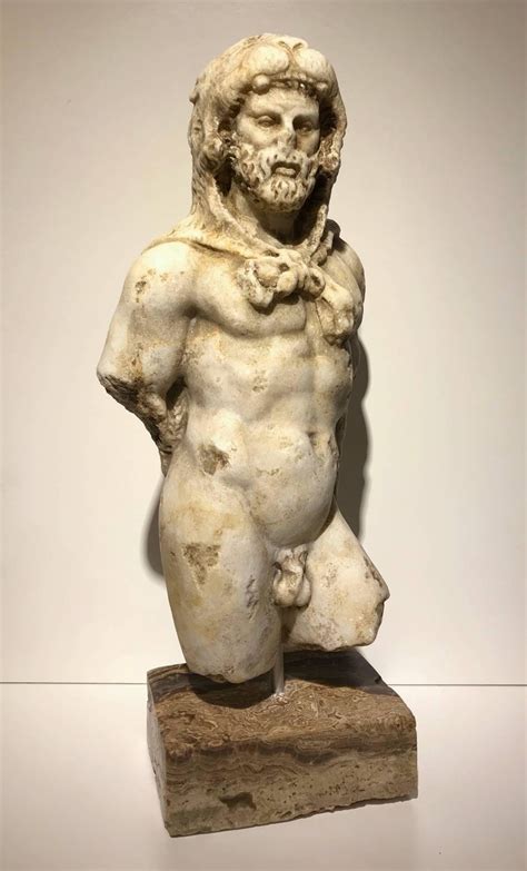 20th Century Classical Roman Marble Sculpture Of Emperor Commodus As Hercules At 1stdibs