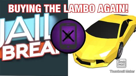 Buying The Lambo In Roblox Jailbreak Again YouTube