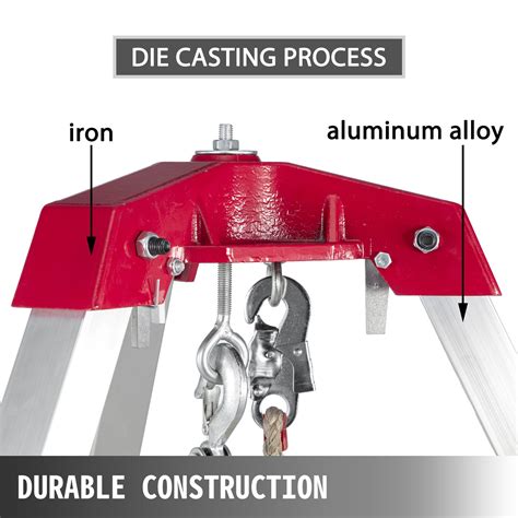 Confined Space Tripod Safety Tripod With 2600lbs Winch Rescue Tripod ...