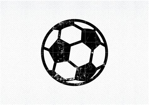 Soccer Ball Svg Soccer Ball Grunge Svg Soccer Svg Distressed Soccer