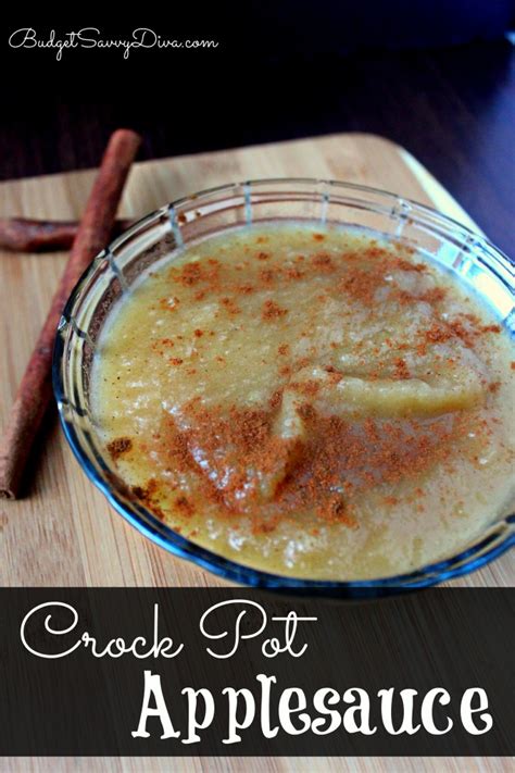 Crock Pot Applesauce Recipe - Budget Savvy Diva