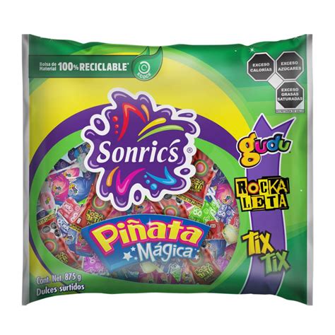 Dulces Surtidos Sonrics Piñata Mágica 875 gr Soriana