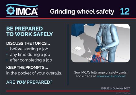 Grinding wheel safety – IMCA