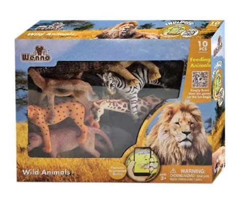 10 Piece Play Set - Wild Animals - Bell 2 Bell