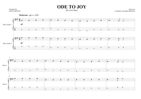 Ode To Joy Arr Art O Artaud By Ludwig Van Beethoven Sheet Music For