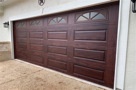 Mahogany Woodgrain Chi — Garage Door Repair Co