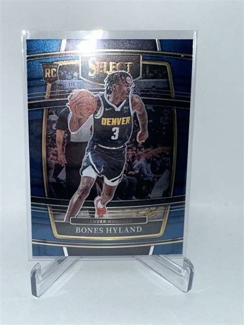 Bones Hyland 2021 22 Panini Select Blue Concourse Rookie Denver Nuggets