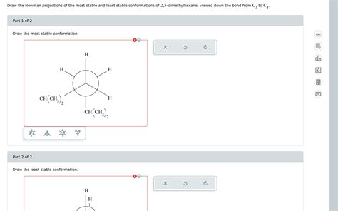 Solved Draw The Newman Projections Of The Most Stable And