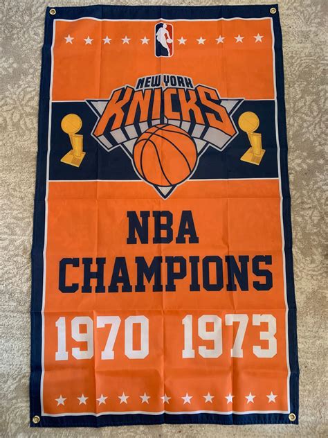 New York Knicks NBA Championship Banner Flag - Etsy UK