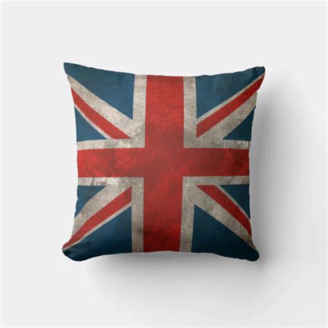 British Union Jack Throw Pillow Zazzle