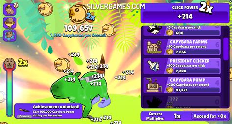 Capybara Clicker 2 Graj Online Na Silvergames 🕹️