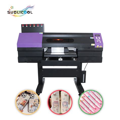 Uv Led Dtf Film Sticker Printer Cmykw Varnish Impresora Dtf Uv Printer