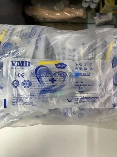 PVC Disposable Iv Infusion Set For Hospital Tube Length 175 Cm At Rs