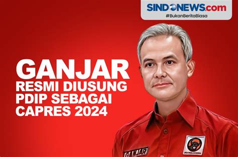 SINDOgrafis: PDIP Resmi Usung Ganjar Pranowo sebagai Capres 2024