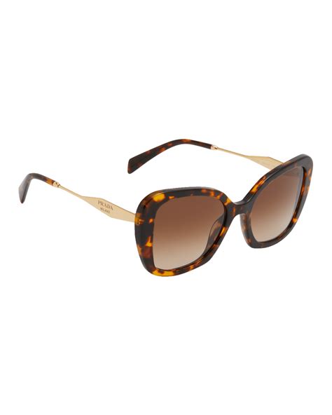 Prada Geometric Rectangle Acetate Sunglasses Neiman Marcus