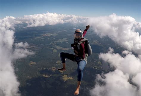 Naked Girl Goes Skydiving Telegraph