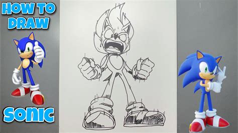 How To Draw Sonic Powering Up Sonic Step By Step Tutorial Drawing