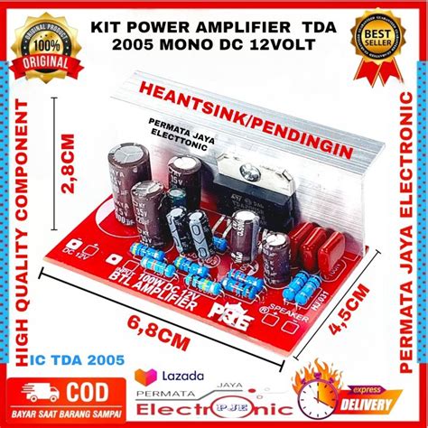 Power Amplifier Tda Mono Volt Watt Lazada Indonesia