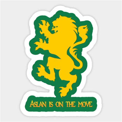 Narnia Flag (Aslan is on the move) - Aslan - Sticker | TeePublic